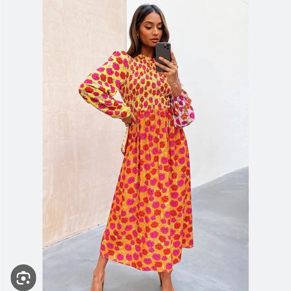 Never Fully Dressed Floral Swedish Clash Dress Size 20
